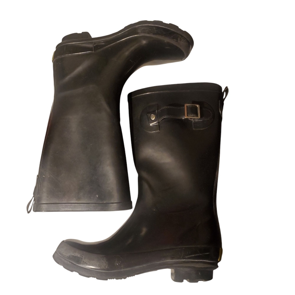 Black Rubber Rain Boots